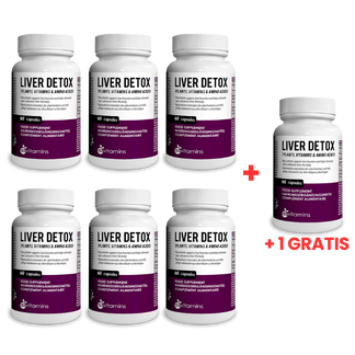 6 Dosen Liver Detox (6x 60 Kapseln) +1 Dose gratis