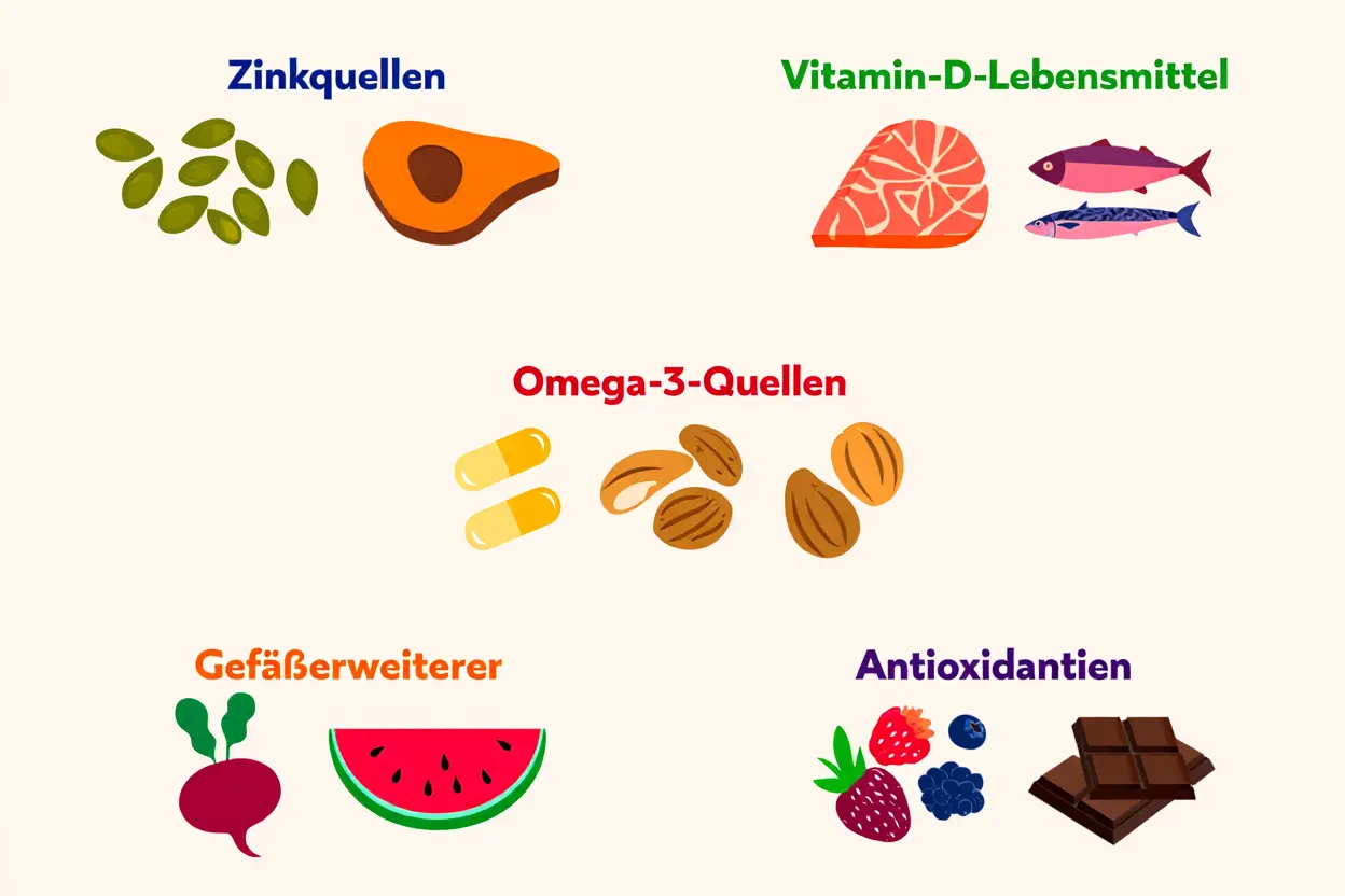Ernährungsgruppen zur Potenzsteigerung
