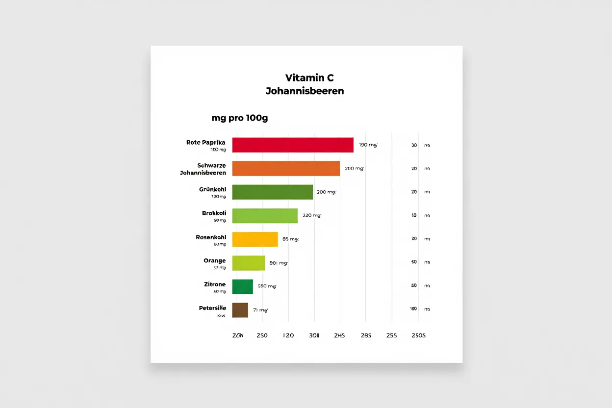 Vitamin-C-Gehalt in Lebensmitteln