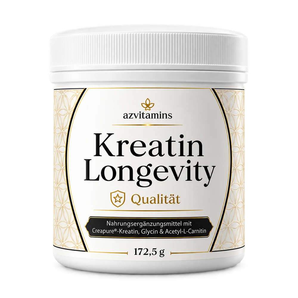 Geschlossene Dose Kreatin Longevity